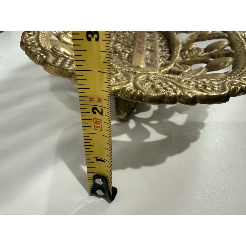 VTG Weinberg Last Supper Brass Fruit‎ Bowl Jerusalem Made In Israel About 14